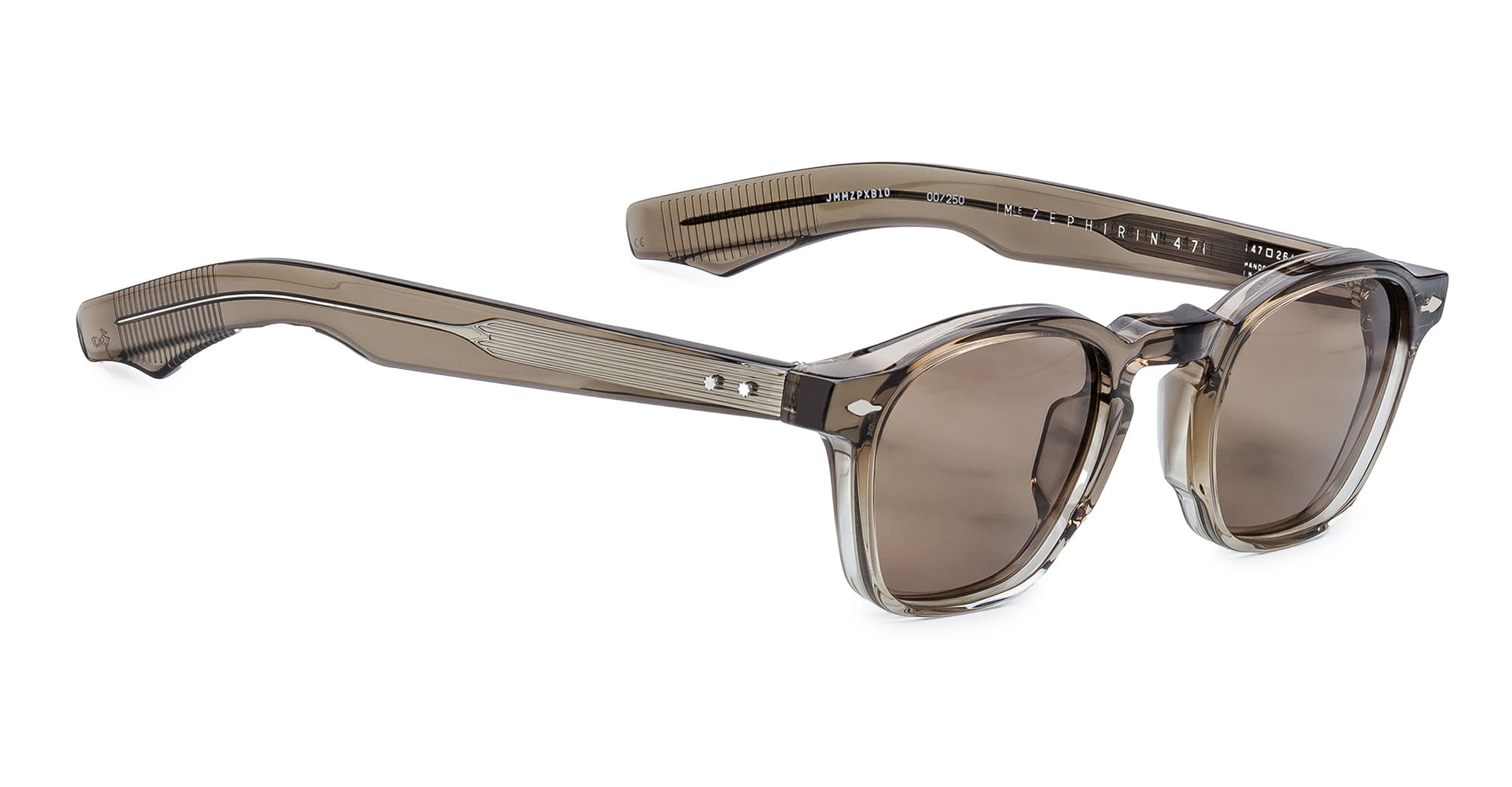 Ottica Mondello Roma - Jacques Marie Mage - JMMZPX-B10 - ZEPHIRIN 47 - LESCOT - Acetate - shape Squared - grey - EYEWEAR - SUNGLASSES - Unisex,Uomo,Donna,Women,Men - lens Brown - Made In Japan