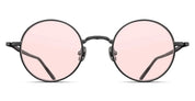 Ottica Mondello Roma - Matsuda - M3087-SG-MBK2.46 - M3087 - ROSE GOLD MATTE BLACK / CAFFE PINK - Titanium - shape Round - Black - EYEWEAR - SUNGLASSES - Unisex,Uomo,Donna,Women,Men - lens Pink - Made In Japan