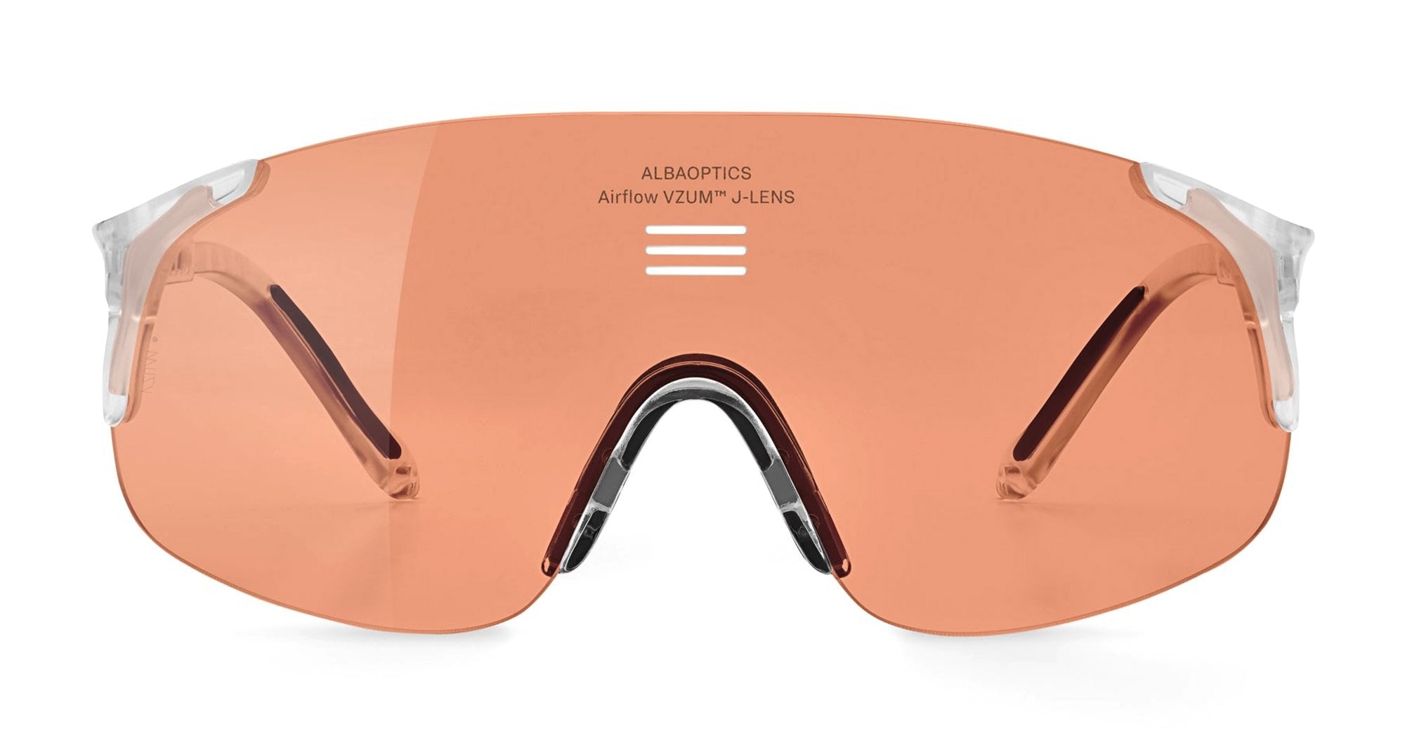 VZUM SALMON - Tr90 - shape Mask - Crystal - EYEWEAR - SUNGLASSES - Unisex,Uomo,Donna,Women,Men - lens Pink - Made In Italy