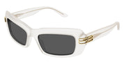 Ottica Mondello Roma - Balenciaga - BB0432S-003 - BB0432S-003 - WHITE - Recycled acetate - shape Rectangular - White - EYEWEAR - SUNGLASSES - Donna,Women - lens Grey - Made In Japan