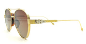 Ottica Mondello Roma - Daizo - TH-AVR001-K18-BG01 - HIRO - 18k gold-plated / brown gradient lens - Titanium - shape Aviator - Havana - EYEWEAR - SUNGLASSES - Unisex,Uomo,Donna,Women,Men - lens Gradient brown - Made In Japan