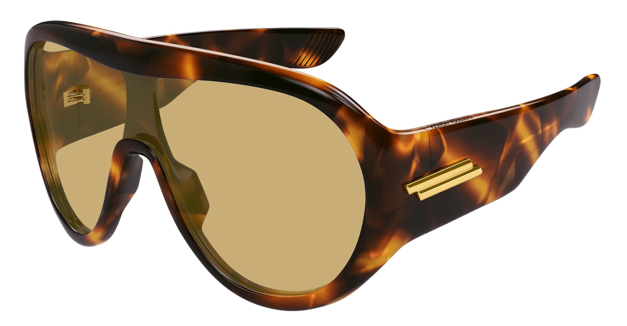 Ottica Mondello Roma - Bottega Veneta - BV1345S-002 - BV1345S-002 - HAVANA - Acetate - shape Mask - Havana - EYEWEAR - SUNGLASSES - Donna,Women - lens Brown - Made In Japan