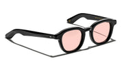 Ottica Mondello Roma - Moscot - OR-DAH-S47240200-T3 - DAHVEN  (47) - BLACK / CUSTOM NY ROSE LENS - Acetate - shape Panto - Black - EYEWEAR - SUNGLASSES - Unisex,Uomo,Donna,Women,Men - lens Pink - Made In China