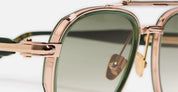 Ottica Mondello Roma - John Dalia - AKIRA-C432 - AKIRA - C432 Dark Green Translucid / Rose Gold - Metal - shape Aviator - green, gold - EYEWEAR - SUNGLASSES - Unisex,Uomo,Donna,Women,Men - lens Gradient green - Made In France