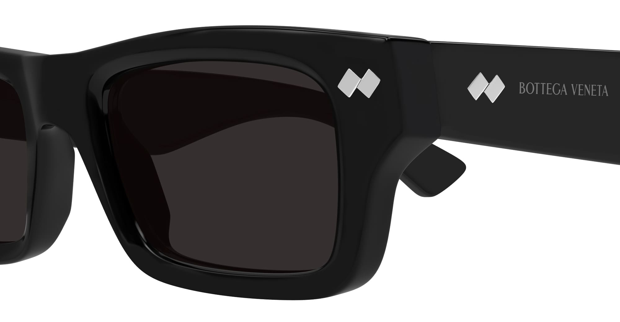 Ottica Mondello Roma - Bottega Veneta - BV1351S-001 - BV1351S-001 - BLACK - Acetate - shape Squared - Black - EYEWEAR - SUNGLASSES - Unisex,Uomo,Donna,Women,Men - lens Grey - Made In Japan