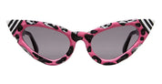 Ottica Mondello Roma - Kuboraum - KRS0Y3BS00PQ002Y - MASK Y3 BS PG -  POP-GROTESQUE - Acetate - shape Cat-eye - black, pink - EYEWEAR - SUNGLASSES - Donna,Women - lens Grey - Made In Italy