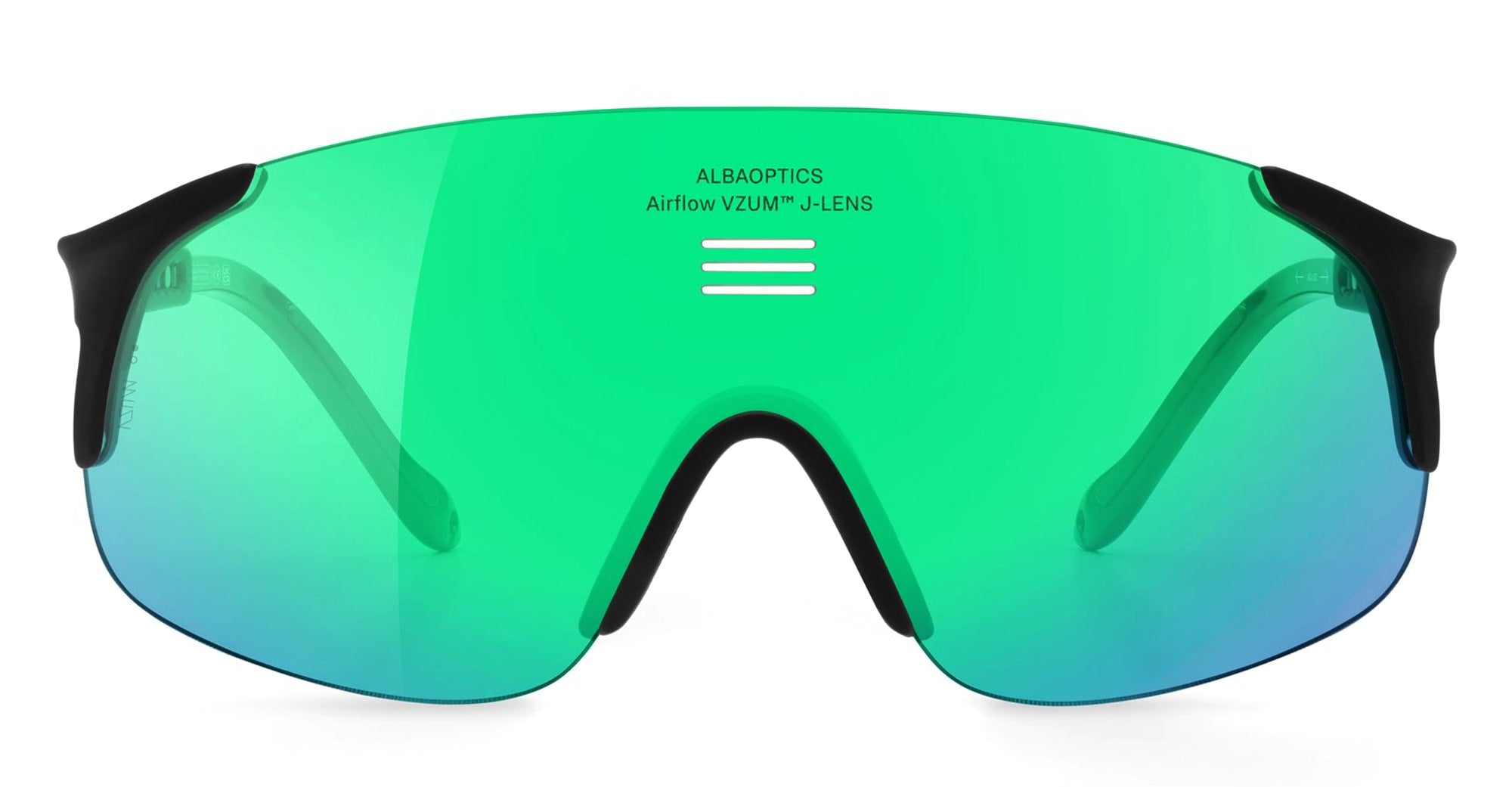 Ottica Mondello Roma - Alba Optics - 8050054515823 - JUMBO - BLACK / VZUM F-LENS BTL - Tr90 - shape Mask - Black - EYEWEAR - SUNGLASSES - Unisex,Uomo,Donna,Women,Men - lens blue green - Made In Italy
