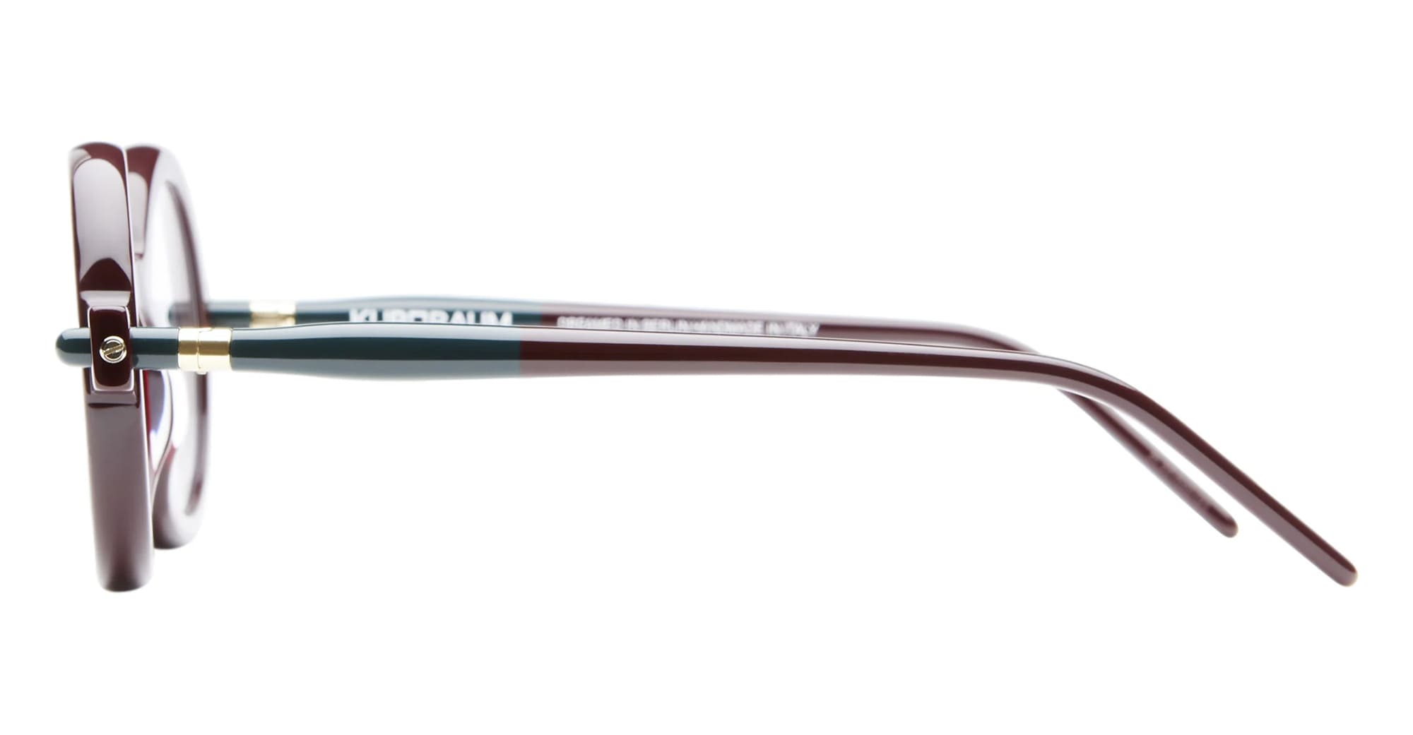 Ottica Mondello Roma - Kuboraum - KRO0P1DR000000OP - MASK P1 DR - BORDEAUX RX - Acetate - shape Round - burgundy - EYEWEAR - EYEGLASSES - Unisex,Uomo,Donna,Women,Men - lens Clear - Made In Italy