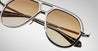 Ottica Mondello Roma - Jacques Marie Mage - JMMEK-17K - LOCKHEED - AUTUMN - Titanium - shape Aviator - Silver - EYEWEAR - SUNGLASSES - Uomo,Men - lens Gradient brown - Made In Japan