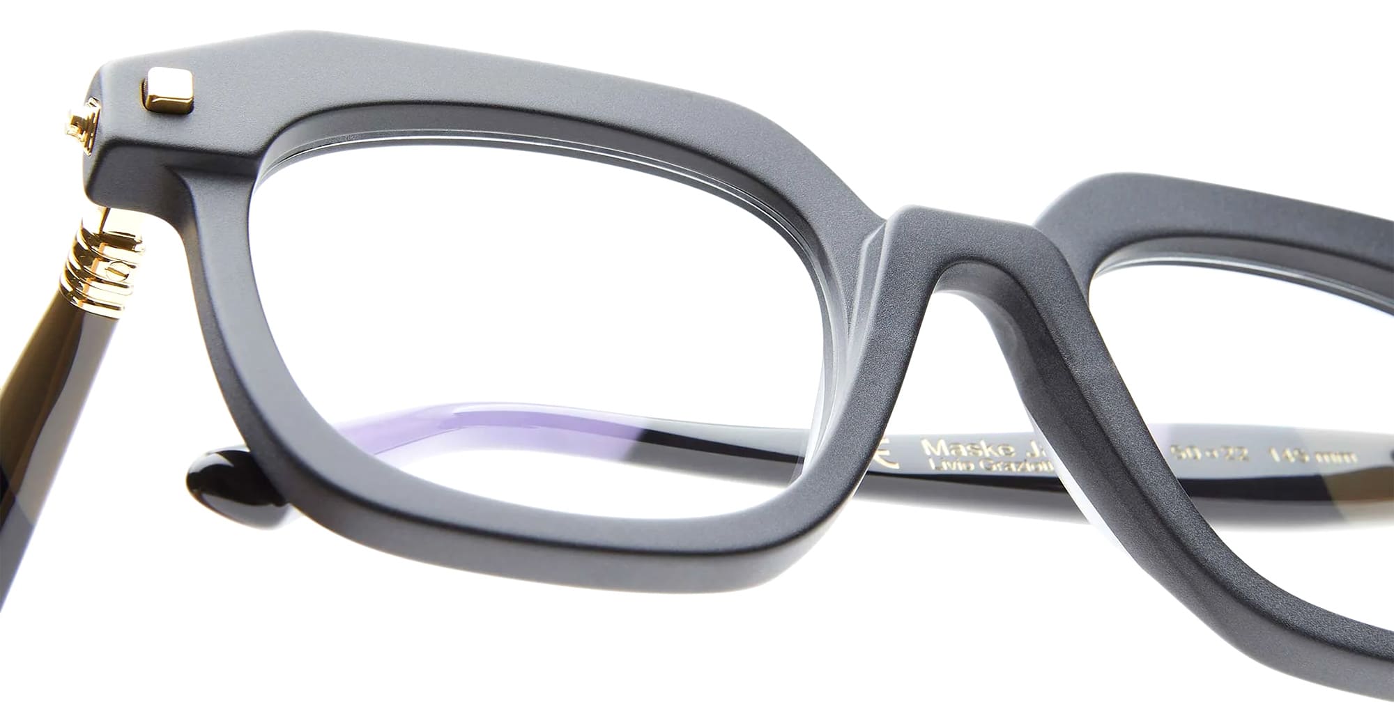 Ottica Mondello Roma - Kuboraum - KRO0J8BM000000OP - MASK J8 - BLACK MATTE RX - Acetate - shape Squared - Black - EYEWEAR - EYEGLASSES - Unisex,Uomo,Donna,Women,Men - lens Clear - Made In Italy