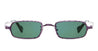 Ottica Mondello Roma - Kuboraum - KRSZ18FX000000FE - MASK Z18 FX - METALLIC FUCHSIA - metal, acetate - shape Rectangular - fuchsia - EYEWEAR - SUNGLASSES - Unisex,Uomo,Donna,Women,Men - lens Green - Made In Italy