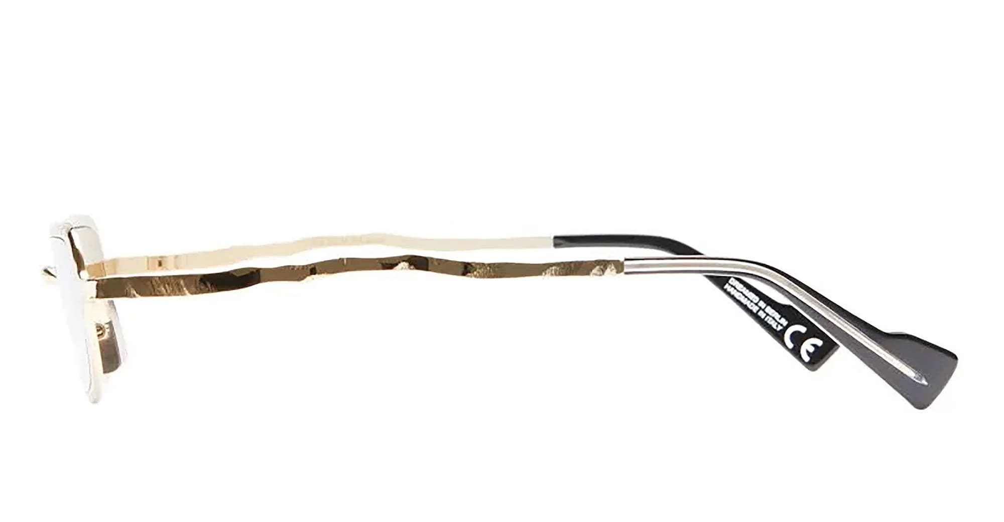 Ottica Mondello Roma - Kuboraum - KRSZ28GD000000BF - MASK Z28 GD - GOLD  - metal, acetate - shape Oval - Gold - EYEWEAR - SUNGLASSES - Unisex,Uomo,Donna,Women,Men - lens Brown - Made In Italy