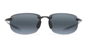 Ottica Mondello Roma - Maui Jim - MJ0407S-001 - HO'OKIPA - GLOSS BLACK / NEUTRAL GREY LENS - nylon - shape Oval - Black - EYEWEAR - SUNGLASSES - Unisex,Uomo,Donna,Women,Men - lens Grey - Made In Japan