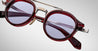 Ottica Mondello Roma - Jacques Marie Mage - J-ESN-DG-S7014N-OS - DELAGE - CHERRY - Acetate, titanium - shape Round - red, silver - EYEWEAR - SUNGLASSES - Donna,Women - lens lavender - Made In Japan