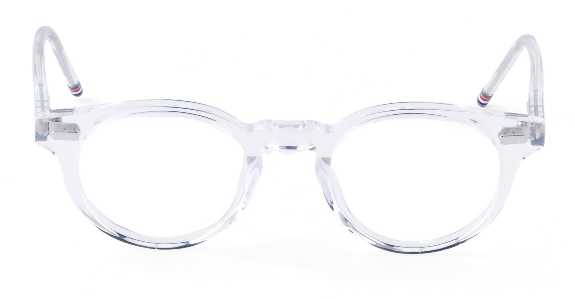 Ottica Mondello Roma - Thom Browne - UEO404A-G0002-000-45 - ROUND - CRYSTAL RX - Acetate - shape Round - transparent - EYEWEAR - EYEGLASSES - Unisex,Uomo,Donna,Women,Men - lens Clear - Made In Japan