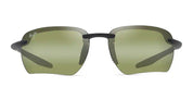 Ottica Mondello Roma - Maui Jim - MJ0336S-001 - HO'OKIPA ULTRA G - MATTE BLACK / MAUI HT LENS - nylon - shape Rectangular - Black - EYEWEAR - SUNGLASSES - Unisex,Uomo,Donna,Women,Men - lens Green - Made In Italy