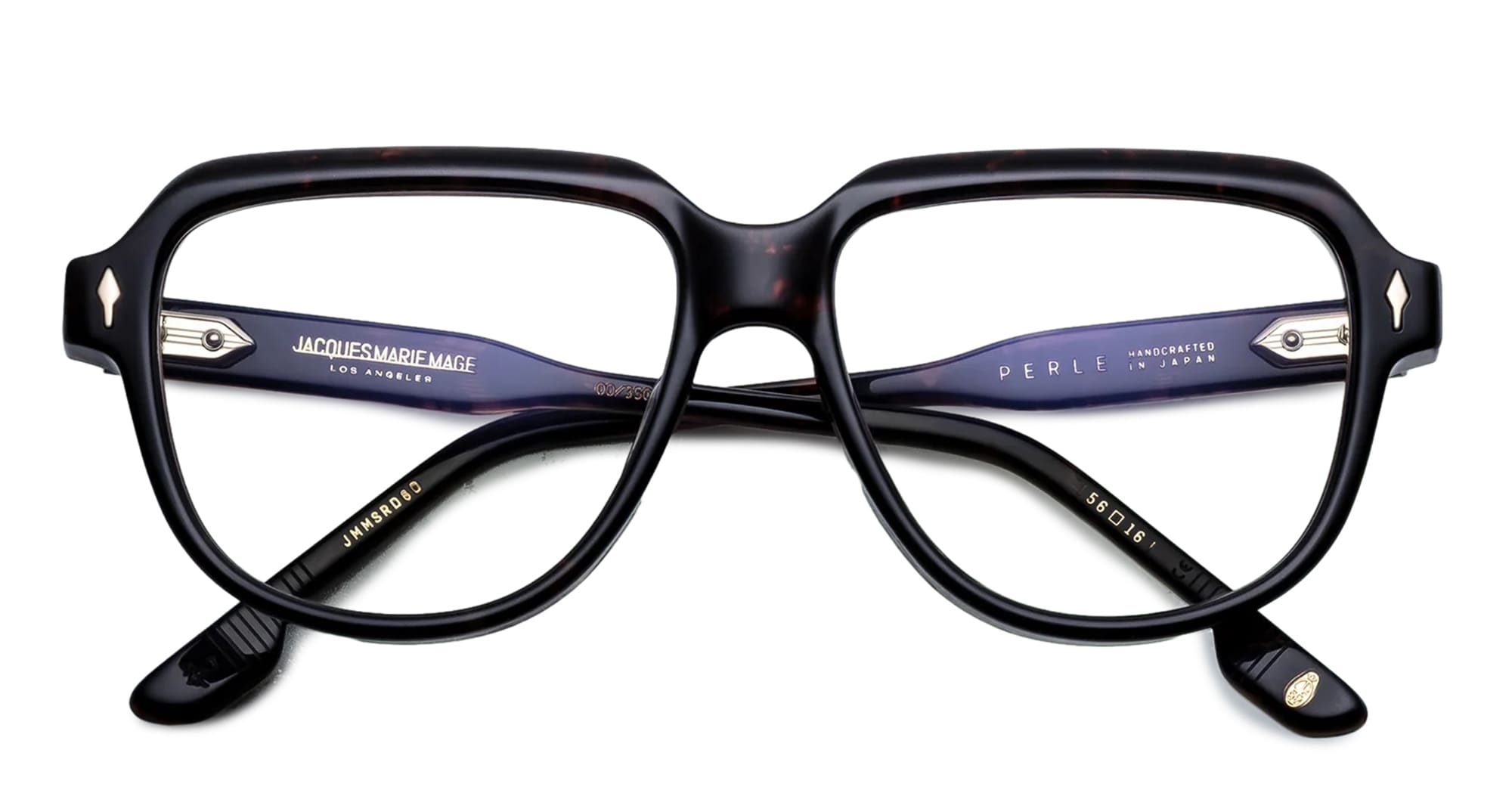 Ottica Mondello Roma - Jacques Marie Mage - JMMSRD-6D - PERLE - AGAR RX - Acetate - shape Round - Havana - EYEWEAR - EYEGLASSES - Donna,Women - lens Clear - Made In Japan