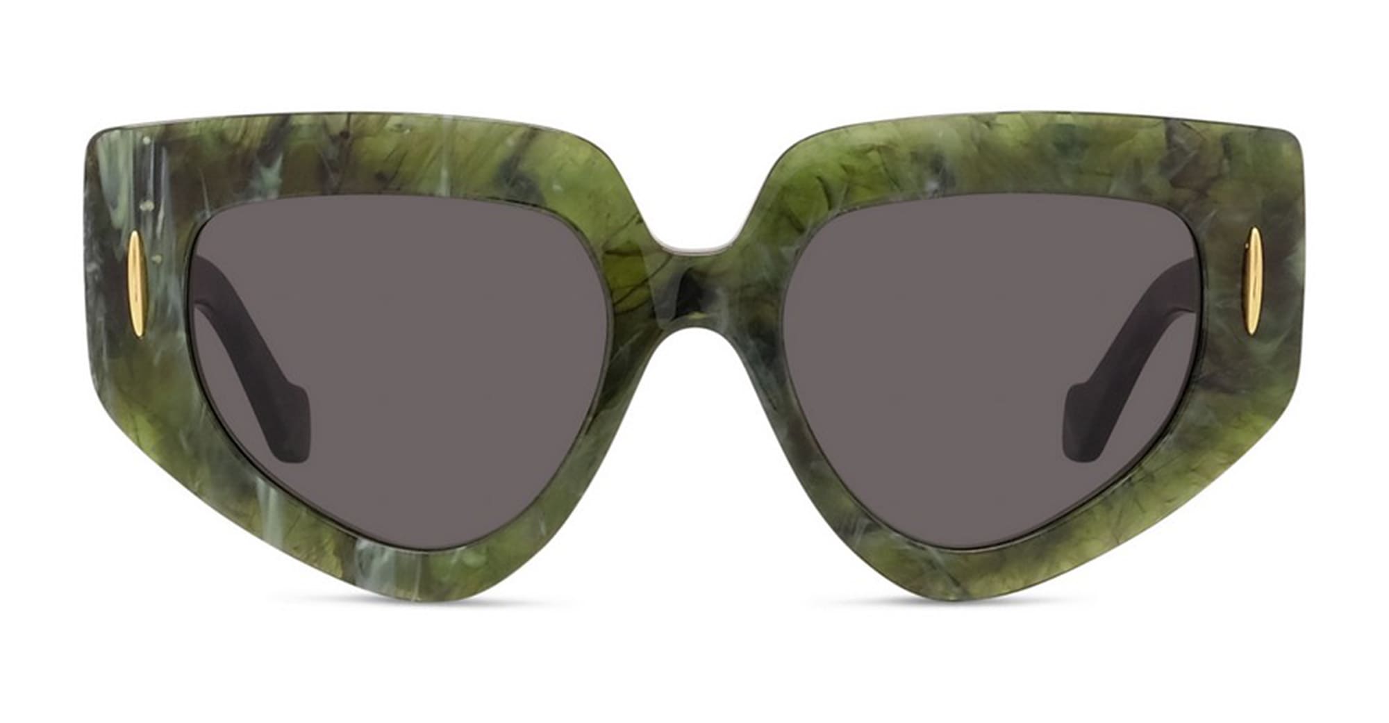 Ottica Mondello Roma - Loewe - LW40155I5196A - LW40155I - GREEN - Acetate - shape Diamond - green - EYEWEAR - SUNGLASSES - Donna,Women - lens Grey - Made In Italy