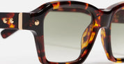 Ottica Mondello Roma - John Dalia - P08-C141 - PROJECT 08 - C141 - Classic Havana - Yellow Gold - Acetate - shape Squared - havana, gold - EYEWEAR - SUNGLASSES - Unisex,Uomo,Donna,Women,Men - lens Gradient green - Made In France