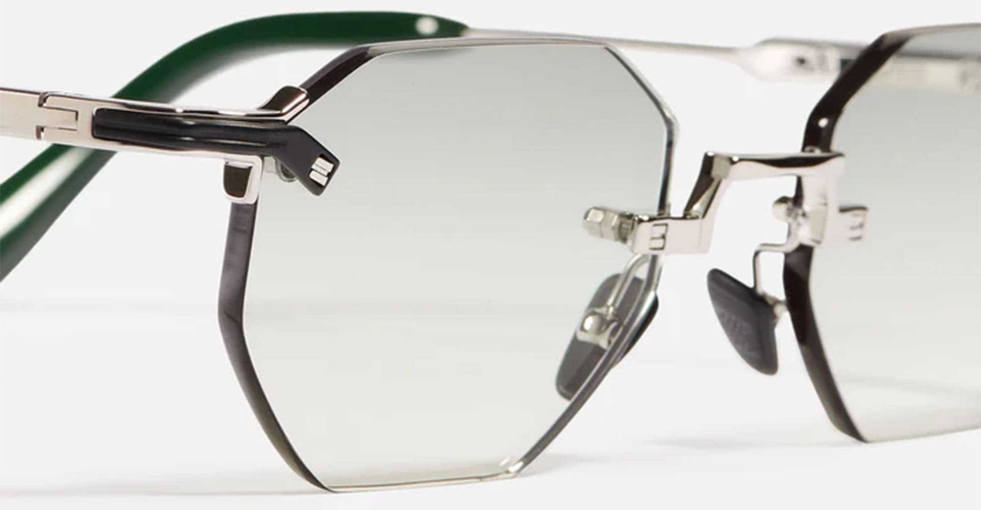 Ottica Mondello Roma - John Dalia - CURTIS-C479 - CURTIS - C479 Ruthenium / Platine Plated - stainless steel - shape Hexagonal - ruthenium silver - EYEWEAR - SUNGLASSES - Unisex,Uomo,Donna,Women,Men - lens Gradient grey - Made In France