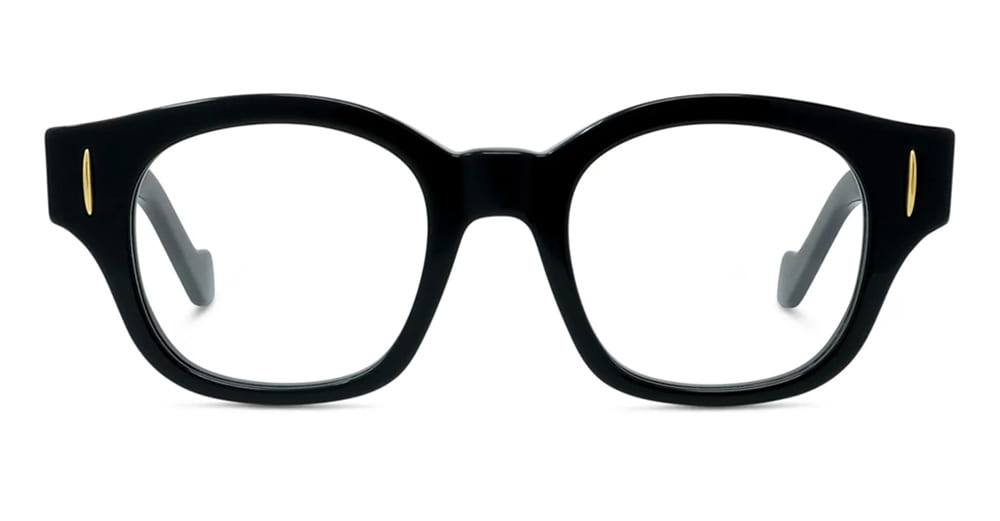 Ottica Mondello Roma - Loewe - LW50096I47001 - LW50096I - BLACK RX - Acetate - shape Round - Black - EYEWEAR - EYEGLASSES - Donna,Women - lens Clear - Made In Italy