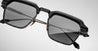 Ottica Mondello Roma - Jacques Marie Mage - JMMWB-88 - LAST FRONTIER VI - WORLAND- BLACK - Acetate, titanium - shape Clubmaster - black, silver - EYEWEAR - SUNGLASSES - Unisex,Uomo,Donna,Women,Men - lens Gradient grey - Made In Japan
