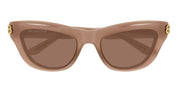 Ottica Mondello Roma - Balenciaga - BB0430S-004 - BB0430S-004 - NUDE BROWN - Recycled acetate - shape Cat-eye - nude - EYEWEAR - SUNGLASSES - Donna,Women - lens Brown - Made In Japan