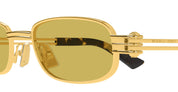 Ottica Mondello Roma - Bottega Veneta - BV1381S-002 - BV1381S-002 - GOLD - Metal - shape Rectangular - Gold - EYEWEAR - SUNGLASSES - Unisex,Uomo,Donna,Women,Men - lens yellow - Made In Japan