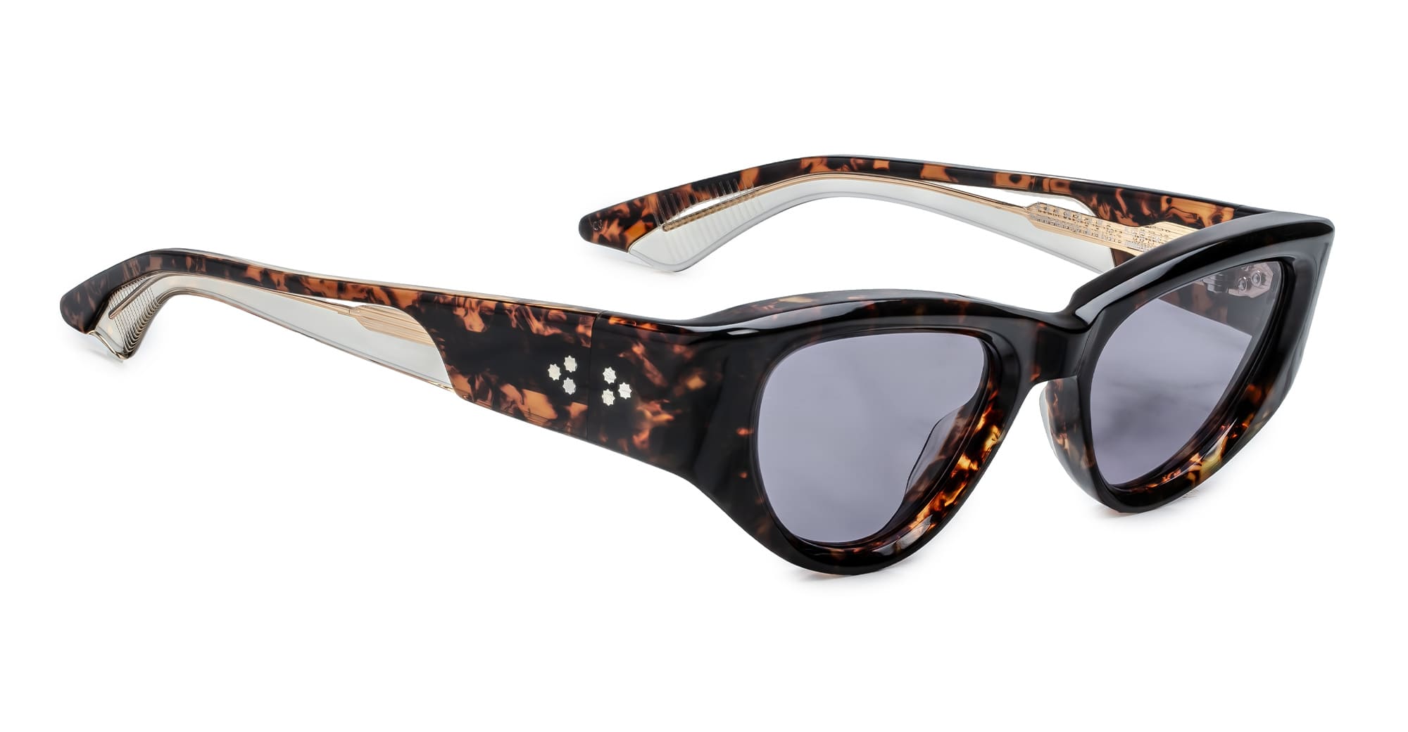 Ottica Mondello Roma - Jacques Marie Mage - J-ESN-SM-P5013V-OS - SEYMOUR - BEAU - Acetate - shape Cat-eye - Havana - EYEWEAR - SUNGLASSES - Donna,Women - lens purple - Made In Japan