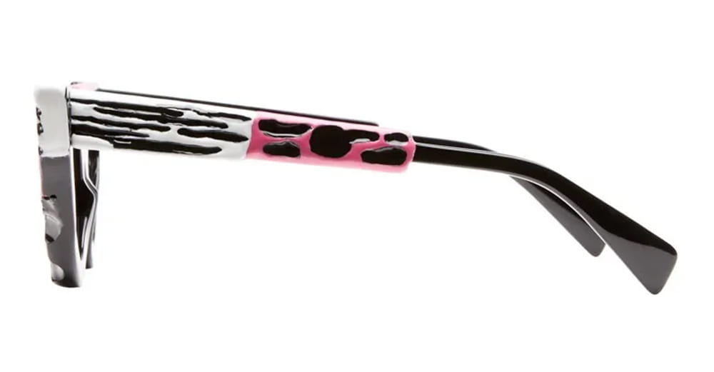 Ottica Mondello Roma - Kuboraum - KRS0Y3BS00PQ002Y - MASK Y3 BS PG -  POP-GROTESQUE - Acetate - shape Cat-eye - black, pink - EYEWEAR - SUNGLASSES - Donna,Women - lens Grey - Made In Italy