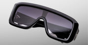 Ottica Mondello Roma - Jacques Marie Mage - JMMMK-58 - PAUSA - RAVEN - titanium, acetate - shape Mask - Black - EYEWEAR - SUNGLASSES - Unisex,Uomo,Donna,Women,Men - lens Gradient grey - Made In Italy