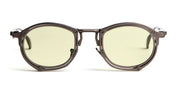 Ottica Mondello Roma - Movitra - TRINITAS 03-C1 - TRINITAS 03 - C1 Gunmetal / Green Lens - Metal - shape Oval - grey - EYEWEAR - SUNGLASSES - Uomo,Men - lens Green - Made In Italy