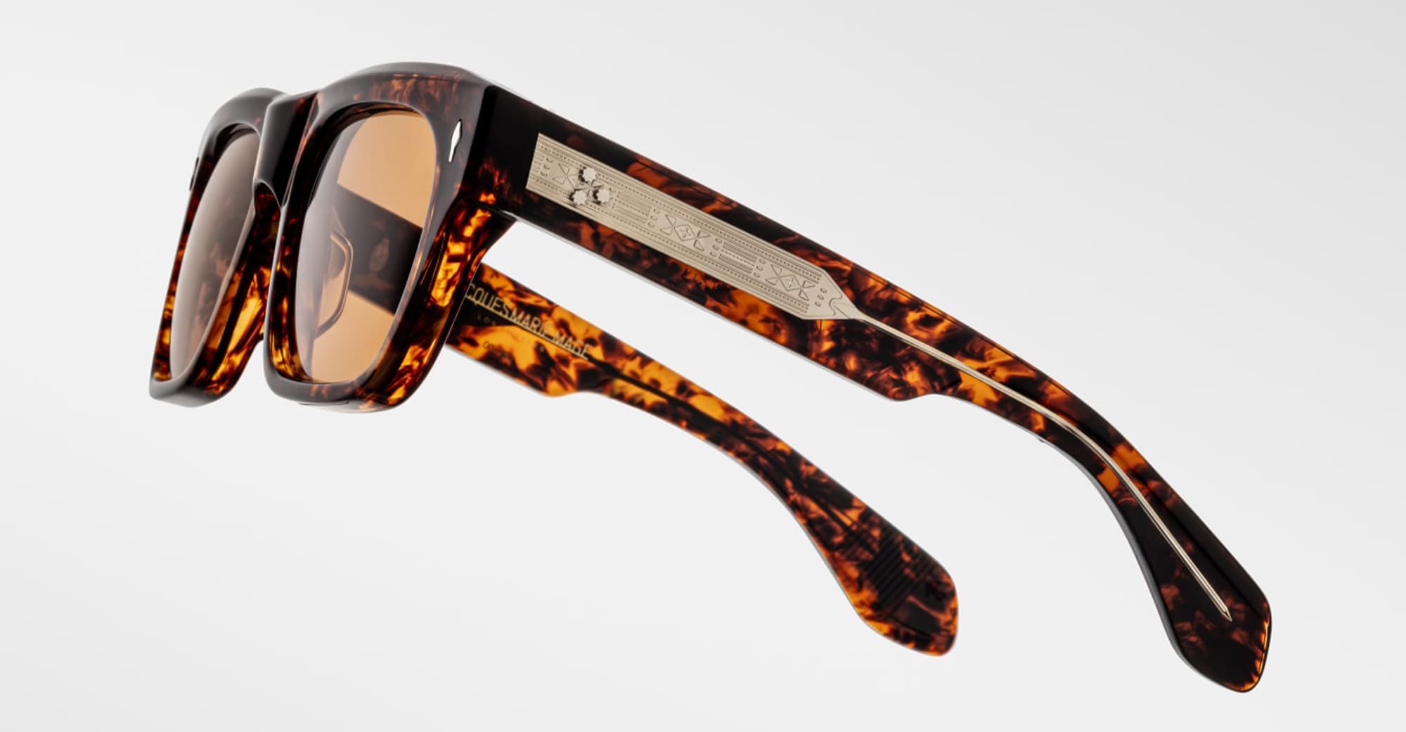Ottica Mondello Roma - Jacques Marie Mage - JMMCASH-15D - JOHNNY CASH BY JMM: CASH - SAMOA - Acetate - shape  - Tortoise - EYEWEAR - SUNGLASSES - Uomo,Men - lens  - Made In Japan