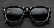 Ottica Mondello Roma - Jacques Marie Mage - JMMCZ-01 - LAST FRONTIER VII - CONRAD - NOIR - Acetate - shape Squared - Black - EYEWEAR - SUNGLASSES - Unisex,Uomo,Donna,Women,Men - lens Grey - Made In Japan