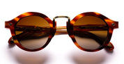 Ottica Mondello Roma - Daizo - AHMB-R001e-RC1-BG01 - YUZU - red cedar / brown gradient lens - Acetate, titanium - shape Round - brown - EYEWEAR - SUNGLASSES - Unisex,Uomo,Donna,Women,Men - lens Gradient brown - Made In Japan