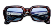 Ottica Mondello Roma - Jacques Marie Mage - JMMLD-5C - ALDO - ARGYLE - Acetate - shape Squared - Tortoise - EYEWEAR - SUNGLASSES - Unisex,Uomo,Donna,Women,Men - lens Blue - Made In Japan