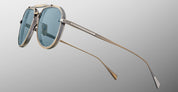 Ottica Mondello Roma - Jacques Marie Mage - JMM7M-19P - YELLOWSTONE VI: 755M - BLUE STAR SPRING - Titanium - shape  - Silver - EYEWEAR - SUNGLASSES - Unisex,Uomo,Donna,Women,Men - lens  - Made In Japan