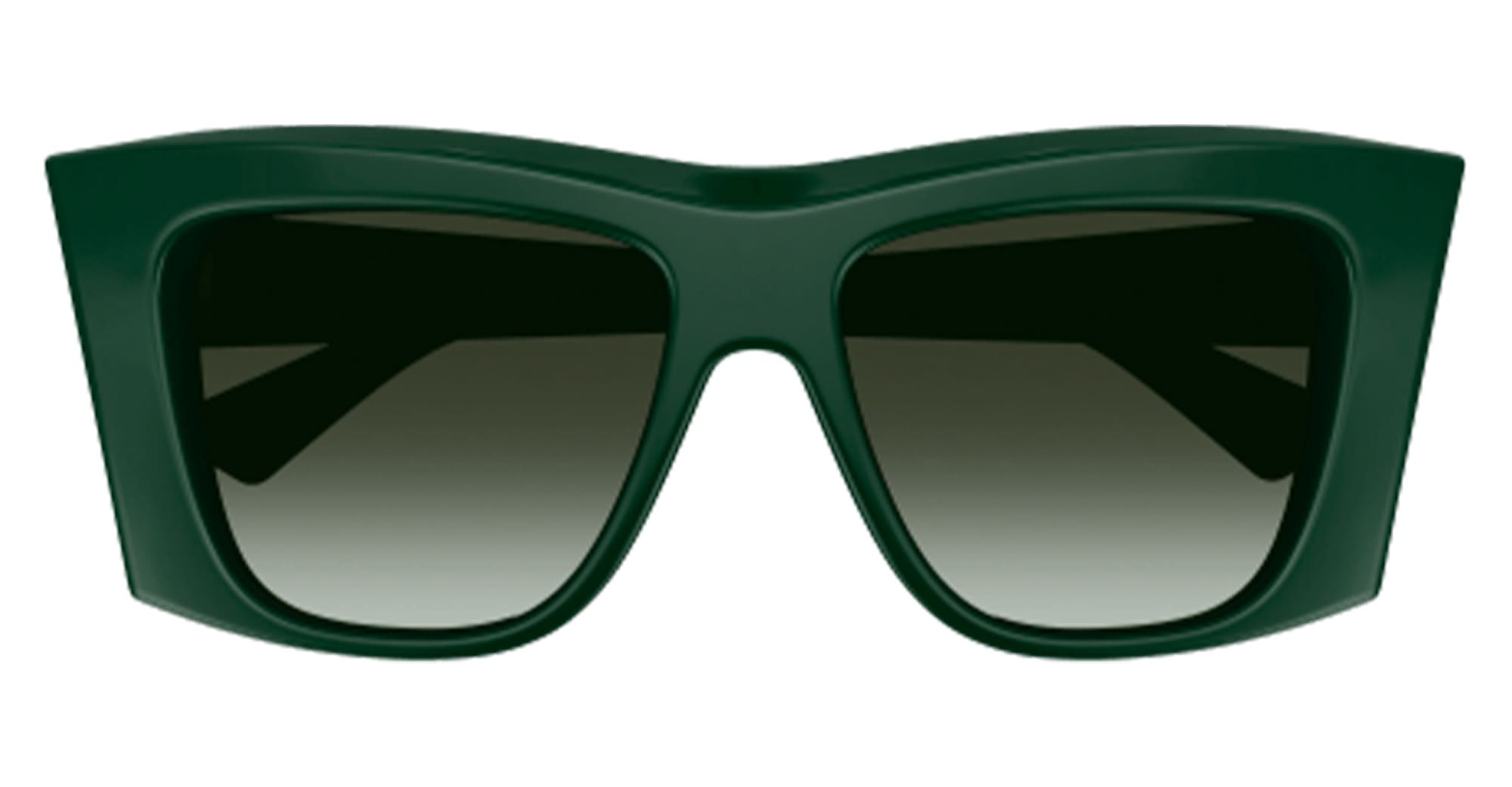 Ottica Mondello Roma - Bottega Veneta - BV1270S-004 - BV1270S-004 - GREEN - Acetate - shape Squared - green - EYEWEAR - SUNGLASSES - Donna,Women - lens Gradient green - Made In Italy
