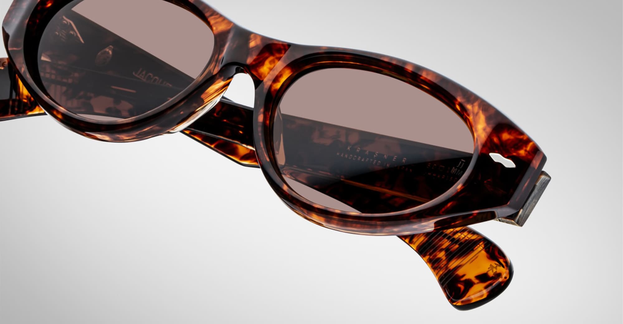 Ottica Mondello Roma - Jacques Marie Mage - JMMKR-15D - KRASNER - SAMOA - Acetate - shape Cat-eye - Tortoise - EYEWEAR - SUNGLASSES - Donna,Women - lens Brown - Made In Japan