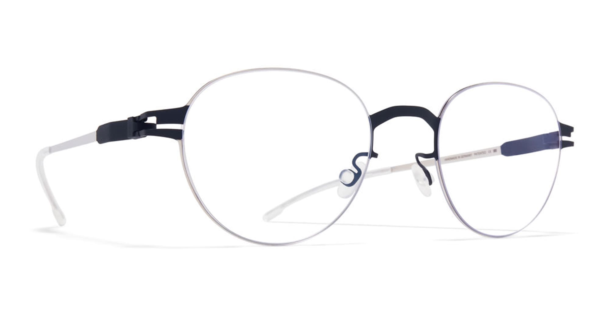 Ottica Mondello Roma - Mykita - 10090340 - SELBY - SILVER / INDIGO RX - stainless steel - shape  - Silver, blue - EYEWEAR - EYEGLASSES - Unisex,Uomo,Donna,Women,Men - lens  - Made In Germany