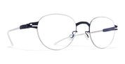Ottica Mondello Roma - Mykita - 10090340 - SELBY - SILVER / INDIGO RX - stainless steel - shape  - Silver, blue - EYEWEAR - EYEGLASSES - Unisex,Uomo,Donna,Women,Men - lens  - Made In Germany