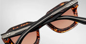Ottica Mondello Roma - Jacques Marie Mage - JMMQE-15D - EICHLER - SAMOA - Acetate - shape Squared - Tortoise - EYEWEAR - SUNGLASSES - Donna,Women - lens Brown - Made In Japan