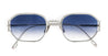 Ottica Mondello Roma - Sato - ENIR-S401 - ENIR - PLATINUM - Titanium - shape Octagonal - Silver - EYEWEAR - SUNGLASSES - Uomo,Men - lens Blue - Made In Japan