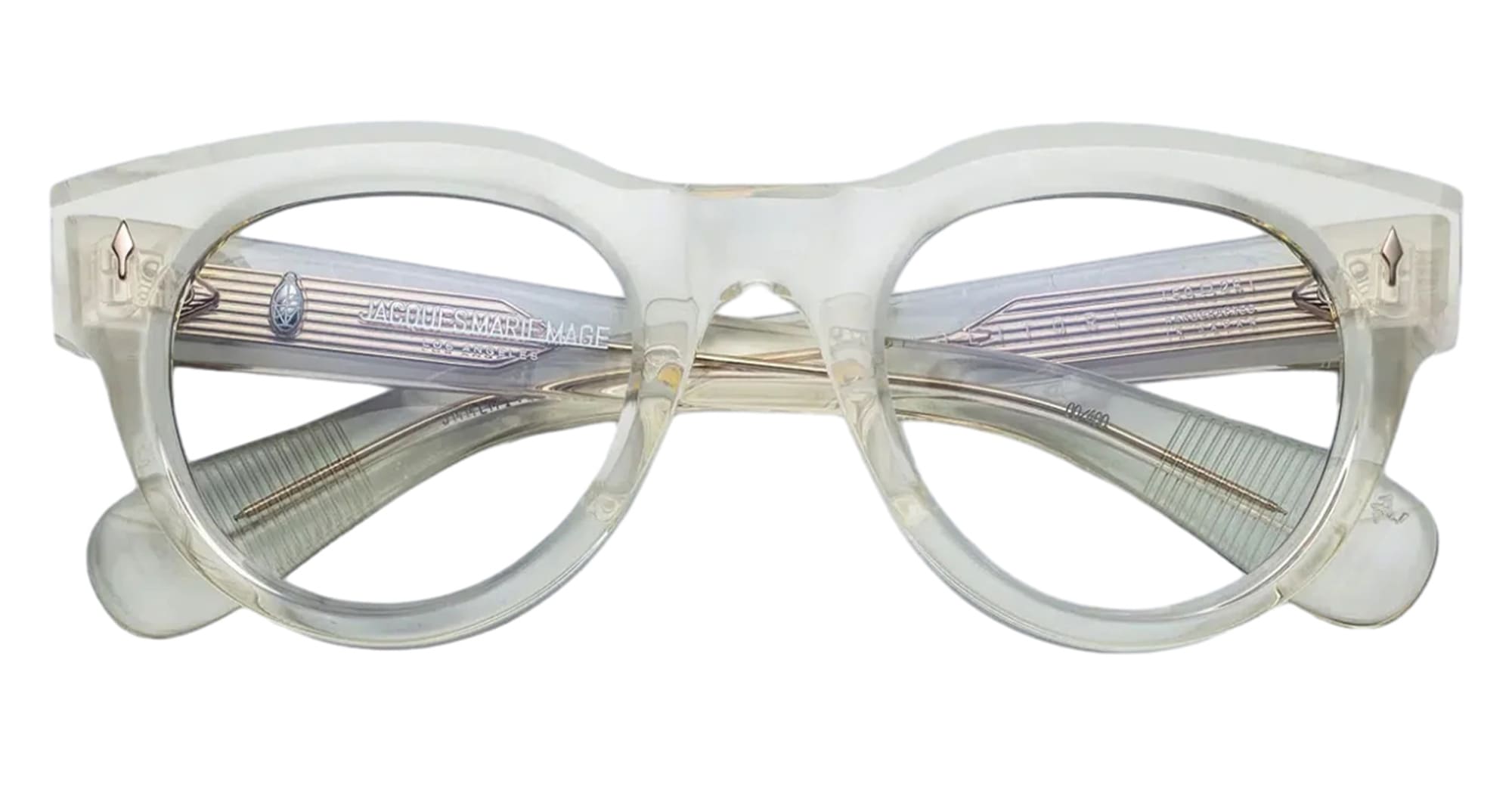 Ottica Mondello Roma - Jacques Marie Mage - JMMLMRX-14Q - MOLITOR - BRUT RX - Acetate - shape Round - transparent beige - EYEWEAR - EYEGLASSES - Unisex,Uomo,Donna,Women,Men - lens Clear - Made In Japan