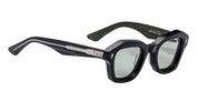 Ottica Mondello Roma - Jacques Marie Mage - JMMQE-16C - EICHLER - COBRA - Acetate - shape Squared - Black - EYEWEAR - SUNGLASSES - Unisex,Uomo,Donna,Women,Men - lens Green - Made In Japan