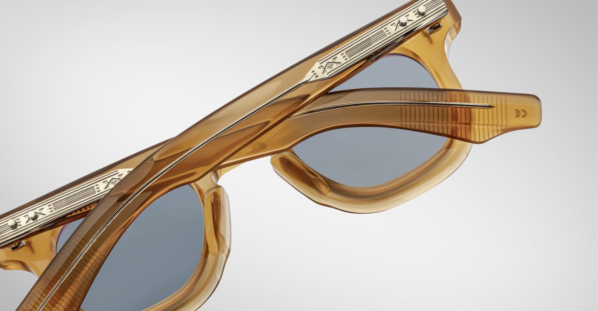 Ottica Mondello Roma - Jacques Marie Mage - JMMDU-14K - DEVAUX - SAFFRON - Acetate - shape Panto - yellow - EYEWEAR - SUNGLASSES - Unisex,Uomo,Donna,Women,Men - lens Grey - Made In Japan