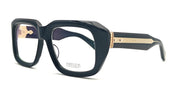Ottica Mondello Roma - Matsuda - M1036.RX.BLK-G.54 - M1036 - BLACK / GOLD RX - Acetate - shape Squared - Black - EYEWEAR - EYEGLASSES - Uomo,Men - lens Clear - Made In Japan