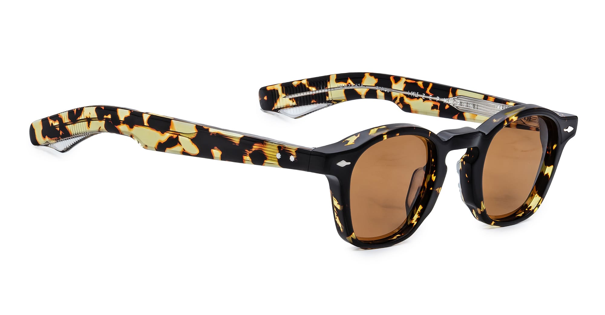 Ottica Mondello Roma - Jacques Marie Mage - JMMZP-H14 - ZEPHIRIN - TOKYO - Acetate, titanium - shape Squared - Tortoise - EYEWEAR - SUNGLASSES - Unisex,Uomo,Donna,Women,Men - lens orange - Made In Japan