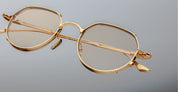 Ottica Mondello Roma - Jacques Marie Mage - JMMTN-120 - HARTANA - DORSET - beta titanium - shape Round - Gold - EYEWEAR - EYEGLASSES - Unisex,Uomo,Donna,Women,Men - lens yellow - Made In Japan
