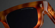 Ottica Mondello Roma - Cutler and Gross - CGSN-1402-50-02 - 1402 - OLD HAVANA - Acetate - shape Squared - blue - EYEWEAR - SUNGLASSES - Unisex,Uomo,Donna,Women,Men - lens Grey - Made In Italy